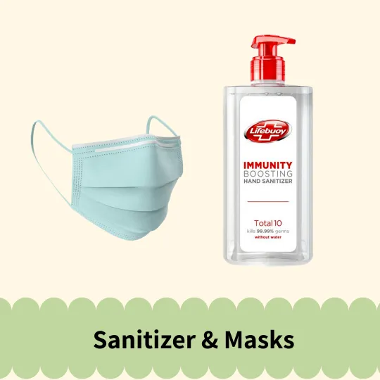 Sanitizer & Masks