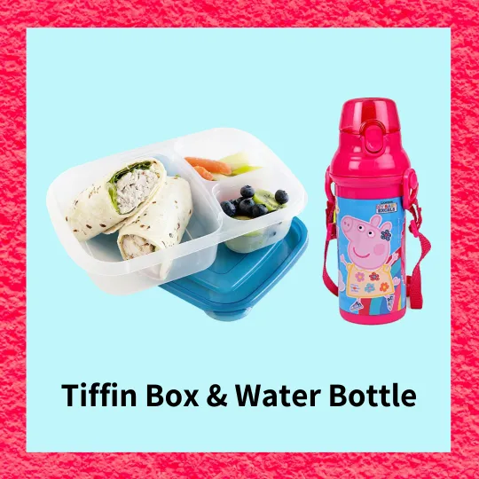 Tiffin Box & Water Bottles